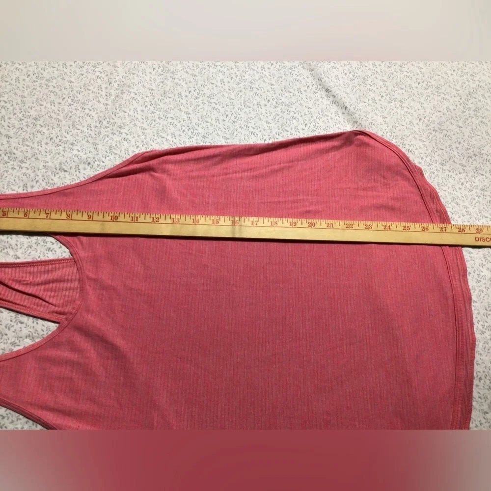 Lululemon Athletica Singlet Tank Heathered Pink‎ Lemonade, size small
